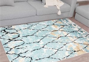 Light Blue soft Rug Mayshine Polyester Microfiber Rug for Living Room Bedroom soft …