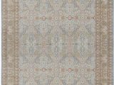 Light Blue Wool Rug oriental Hand Knotted Wool Light Blue Cream area Rug