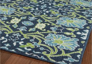 Lime Green and Blue Rug Kaleen Rugs Sunice 5′ X 7’6″ Navy, Lime Green and Light Blue area …