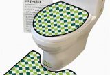 Lime Green Bathroom Rug Sets Bathroom Rug toilet Sets Line Pattern Dotted Lin Lime Green