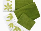 Lime Green Bathroom Rug Sets Popular Bath Mayan Leaf 3 Piece towel Set Lime Green