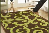 Lime Green Round area Rug Brown and Green area Rugs Sbybonnielee