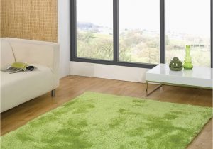 Lime Green Round area Rug Modern Thick Shaggy Quality Plain Lime Green Round Rug