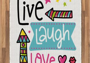 Live Laugh Love area Rugs Amazon Ambesonne Live Laugh Love area Rug Lively