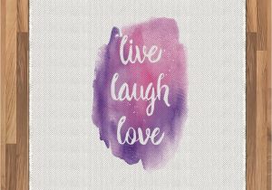 Live Laugh Love area Rugs Amazon Ambesonne Live Laugh Love area Rug Watercolor
