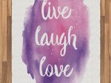 Live Laugh Love area Rugs Amazon Ambesonne Live Laugh Love area Rug Wise and