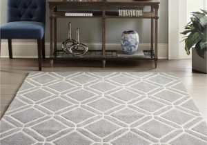 Living Room area Rugs Lowes Allen Roth Shae 8 X 10 Grey Indoor Geometric Mid Century Modern area Rug