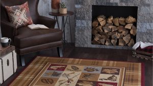 Lodge area Rugs 8 X 10 8 X 10 Tan Brown and Blue area Rug Nature