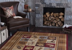 Lodge area Rugs 8 X 10 8 X 10 Tan Brown and Blue area Rug Nature