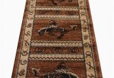 Lodge area Rugs 8 X 10 Western area Rug Design 370 Lodge Brown 2 Feet 4 Inch X 10 Feet 9 Inch Runner