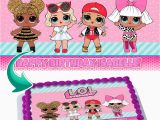 Lol Surprise Doll area Rug Lol Surprise Dolls Edible Cake Image topper Personalized Picture 1 4 Sheet 8"x10 5" Walmart