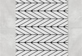 Long White Bath Rug Black White Herringbone Bath Mat