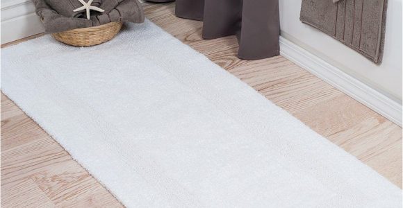 Long White Bath Rug Take A Look at This White Reversible Long Bath Rug today