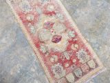 Low Pile Bath Rugs Traditional Amber Color Small Floor Rug Distressed Low Pile