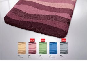 Low Pile Bath Rugs Wave Patterned Low Pile Bath Rug Easy Clearance for Most