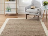 Lowes 5 X 7 area Rugs Allen Roth Cooperstown 5 X 8 Natural Ivory Indoor Border Farmhouse Cottage Handcrafted area Rug