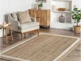 Lowes area Rugs 12 X 14 Nuloom Rikki 12 X 15 Jute Off White Indoor Border area Rug In the …
