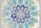 Lowes Blue area Rugs Bosphorus withered Bloom In Bouquet Blue Rug Eclectic area