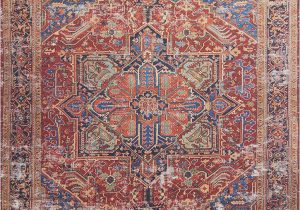 Lucca Red Blue Rug Lucca Lf 09 Red Blue area Rug Magnolia Home by Joanna