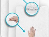 Luxe Microfiber Chenille Bath Rug Luxe Rug Plush Bathroom Rugs Bath Shower Mat W Non Slip Microfiber Super Absorbent White 3