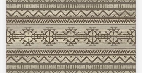 Machine Washable area Rugs 8×10 Linear Aztec Neutral Rug