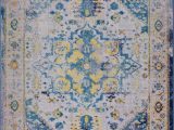 Made by Design area Rugs Ladole Rugs Modena Traditional Design Turkish Machine Made Beautiful Indoor area Rug Carpet In Blue Multicolor 5 3" X 7 6"