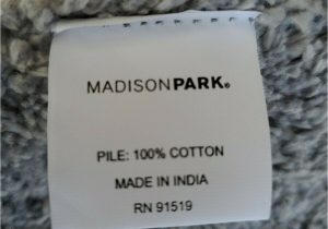 Madison Park Signature Bath Rug Madison Park 24×72 Grey Stripe Reversible Bath Rug Cotton