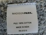 Madison Park Signature Marshmallow Bath Rug Madison Park 24×72 Grey Stripe Reversible Bath Rug Cotton