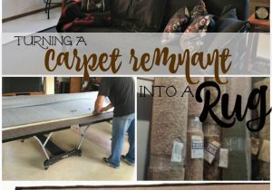 Make Carpet Into area Rug Diy Carpet Remnant Into area Rug