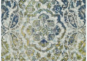 Maples Paisley Floral area Rug Anabranch Paisley Green Blue Yellow Cream area Rug