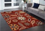 Maples Rugs Bed Bath and Beyond Maples Rugs Reggie Floral area Rugs for Living Room & Bedroom [made In Usa], 5 X 7, Merlot