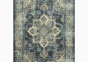Maples Rugs Bed Bath and Beyond Maples Rugs Traditional Medallion Border Blue area Rug, 7’x10′