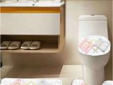 Marble Bathroom Rug Set 3pcs Marble Pattern Bathroom Mat Set In 2020