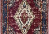 Maroon and Blue Rug the Amuze Collection Showcases Traditional and Vintage