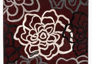 Maroon and Gray area Rugs Floral Gray Grey Burgundy White area Rug – Modern Rugs and Decor