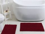 Maroon Bathroom Rug Sets Popular Bath La Monte Chenille 2 Piece Bathroom Rug Set