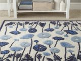 Martha Stewart Blue Rug Martha Stewart Floral Handmade Tufted Wool area Rug In Blue