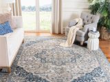 Martha Stewart Blue Rug Martha Stewart Peak 5 X 8 Cream/blue Indoor Distressed/overdyed …