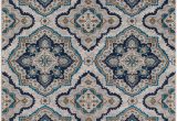 Mcelrath Blue Brown area Rug Kent Modern Medallion Taupe Sky Blue area Rug