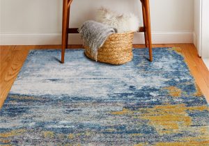 Melrose Modern Geometric Ivory Blue area Rug by Home Dynamix Heilman Abstract Blue area Rug