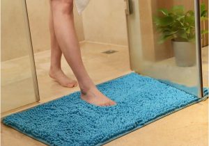 Microfiber Chenille Bath Rug soft Microfiber Shaggy Non Slip Absorbent Bath Mat Bathroom Rugs …