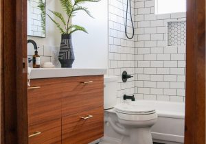 Mid Century Modern Bath Rug Modern Bathroom Renovation Reveal the Finished E Room
