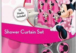 Minnie Mouse Bathroom Rug 13pc Disney Pink Minnie Mouse Shower Curtain and Hooks Set
