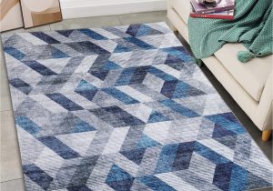 Modern area Rugs 5 X 8 Zacoo Geometric area Rug 5×8 Trellis Accent area Rugs Moroccan Modern area Rug Non Slip Non-shedding area Rug Indoor Throw Carpet for Bedroom Dining …