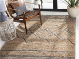 Mohawk Dawson Seagrass area Rug Safavieh Natural Fiber Dahila Geometric Jute area Rug, Beige/grey, 4′ X 6′