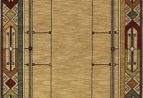 Mohawk Home Leaf Point Brown Indoor Inspirational area Rug Mission Rugs Arts and Crafts