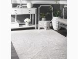 Moser Hand Braided Ivory Indoor Outdoor area Rug Nuloom Lefebvre 5-ft X 8-ft Cream Braided area Rug Hjfv01e-508 Rona