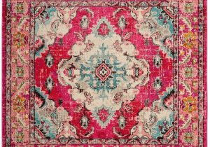 Moyer Indoor Light Blue area Rug Safavieh Monaco Mahal 7 X 7 Pink Square Indoor Distressed/overdyed …