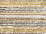Multi Colored Striped area Rugs Handmade Striped Multi Color Plush Shag area Rugs – Modern