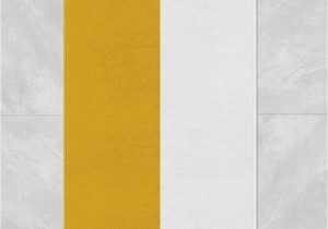 Mustard Color Bathroom Rugs Mustard Yellow and White Striped Bath Mat